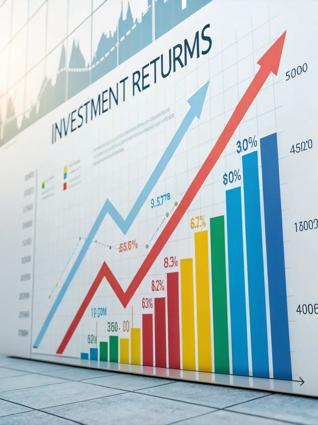 A graph showing the potential growth of an IUL policy, highlighting the opportunity for higher returns linked to market indexes.
