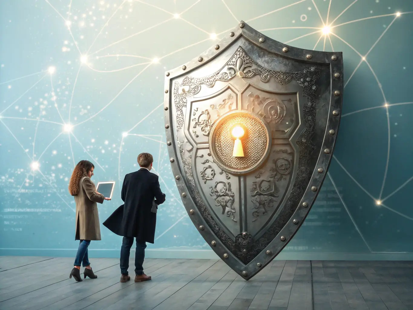 A visual representation of a shield protecting a growing tree, symbolizing asset protection and long-term growth. The image should be clean and professional, highlighting the security aspect.