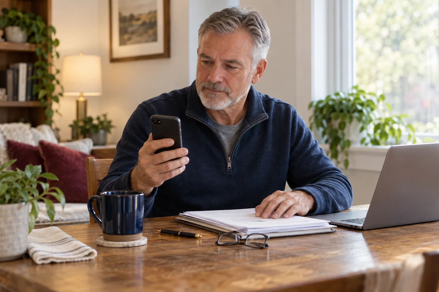 Military family reviewing a benefits readiness checklist together