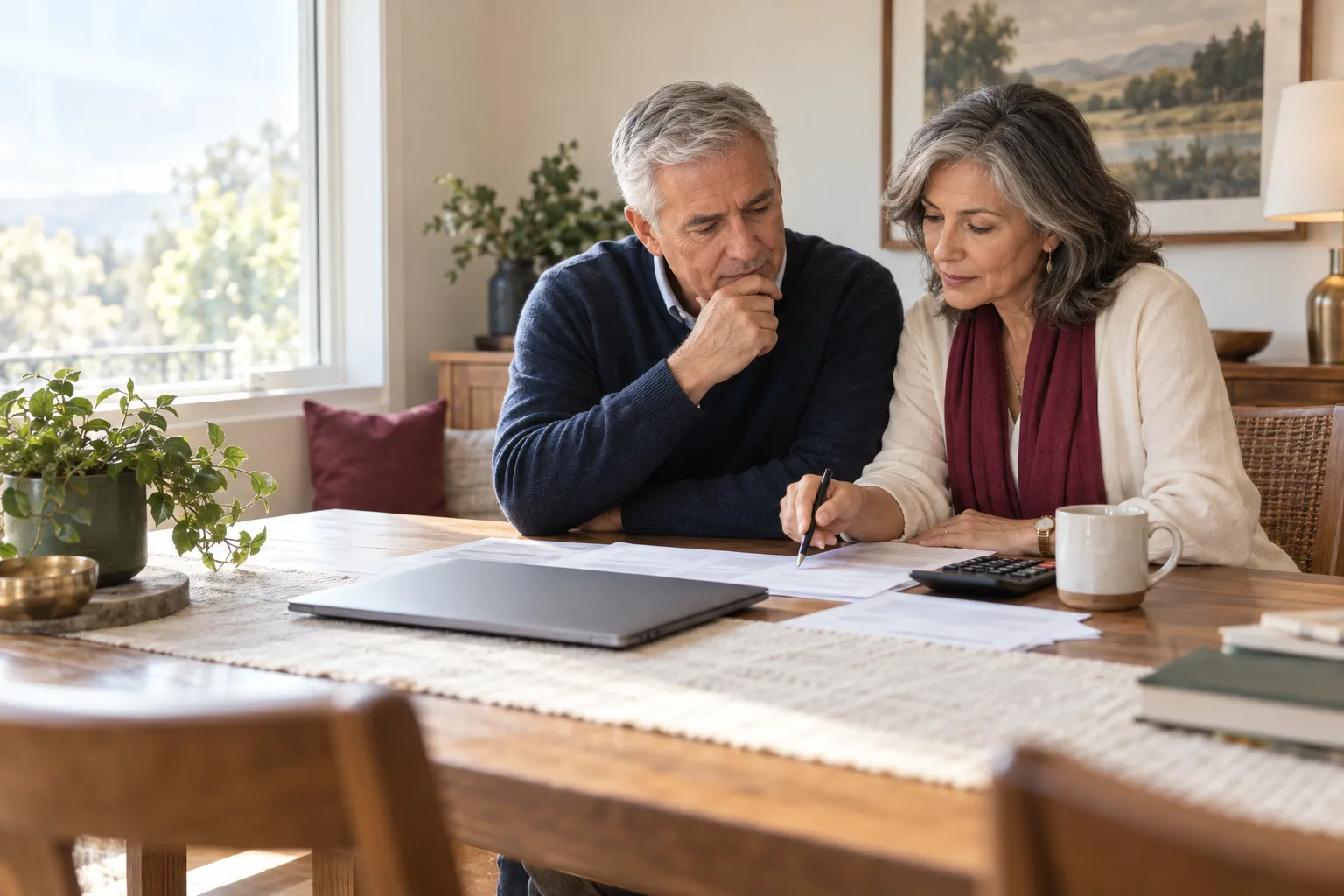 Military family reviewing a benefits readiness checklist together